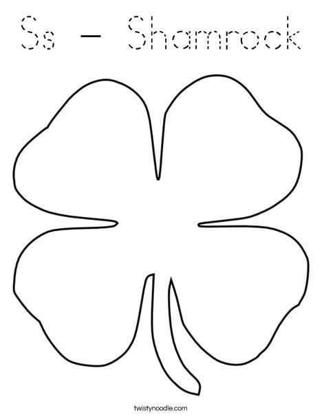 Clover Coloring Page