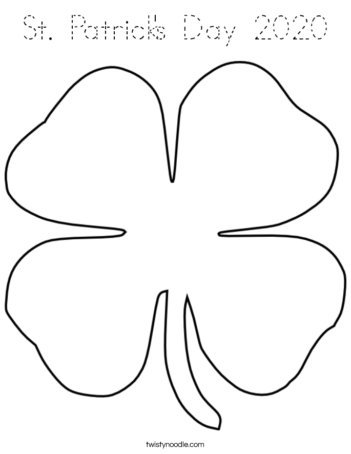 St. Patrick's Day 2020 Coloring Page