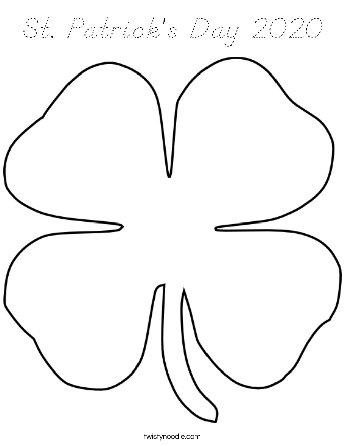 St. Patrick's Day 2020 Coloring Page