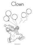 Clown Coloring Page