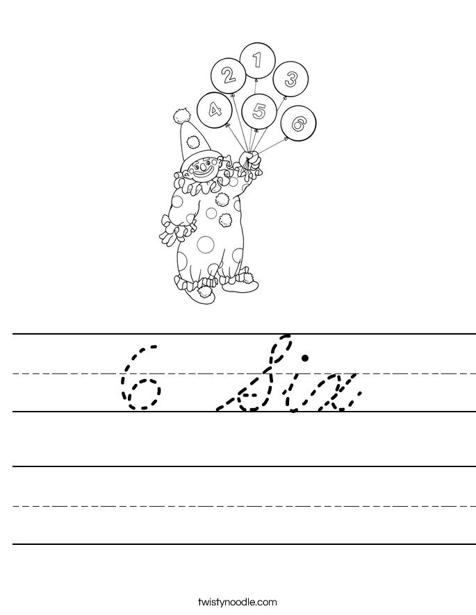 6 Six Worksheet