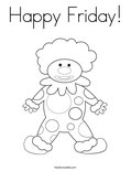Happy Friday!Coloring Page