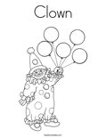 Clown Coloring Page