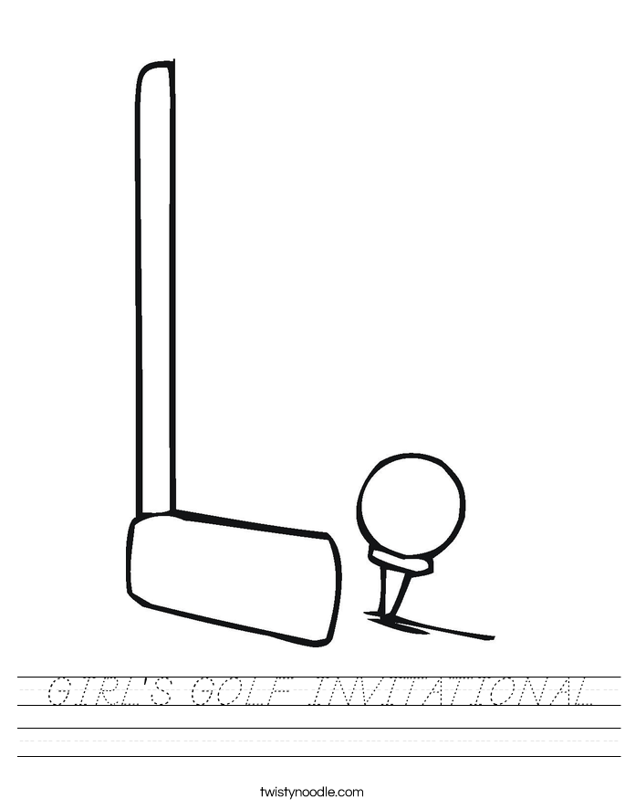  GIRL'S GOLF INVITATIONAL Worksheet