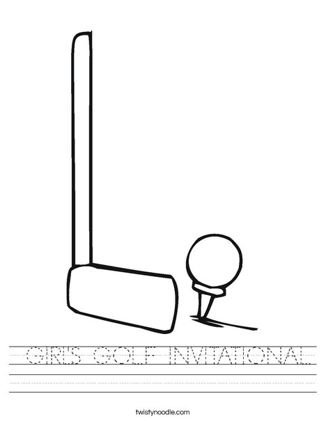 Club and ball Worksheet