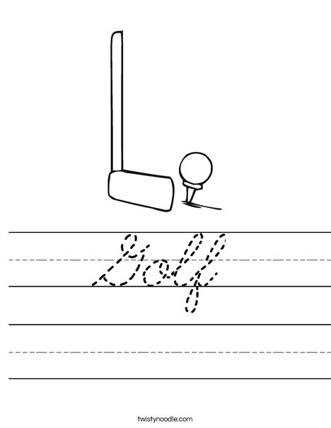 Club and ball Worksheet