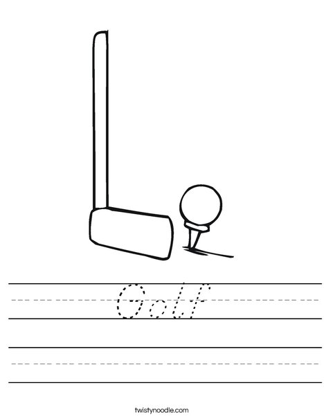 Club and ball Worksheet