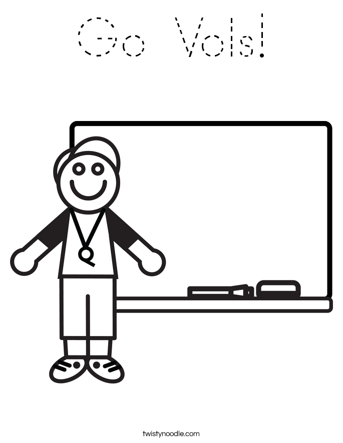 Go Vols! Coloring Page