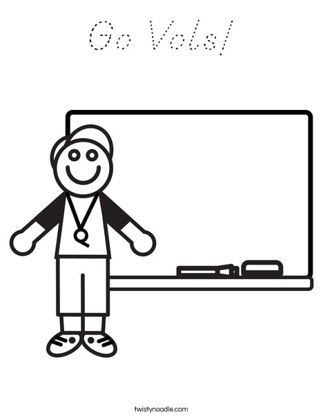 Coach Coloring Page