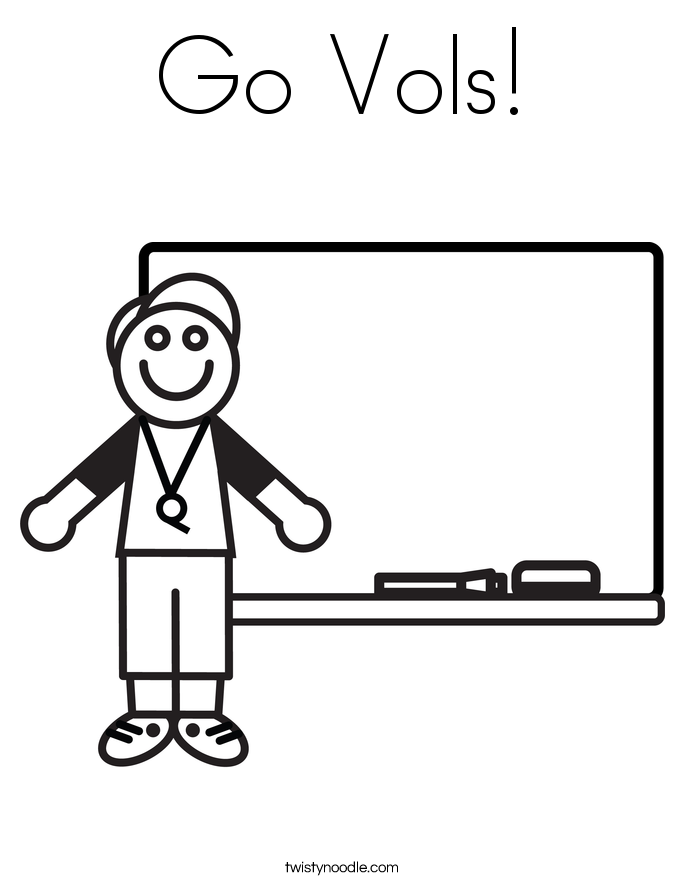Go Vols! Coloring Page