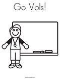 Go Vols! Coloring Page