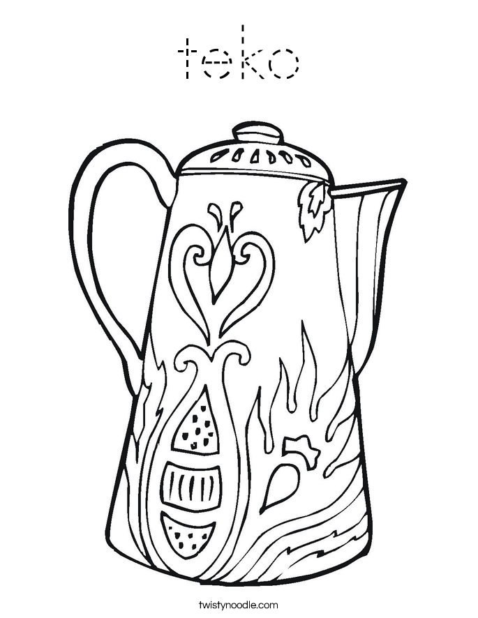 teko Coloring Page