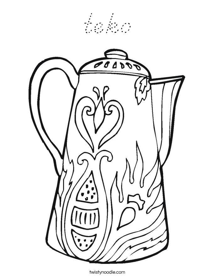 teko Coloring Page