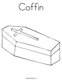 Coffin Coloring Page