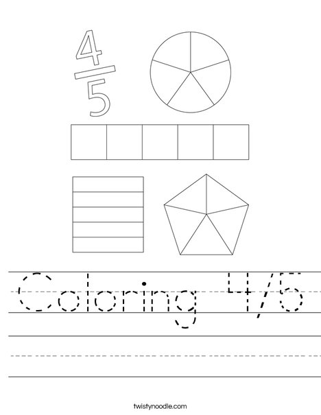 Color 4/5 Worksheet