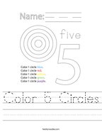 number 5 worksheets twisty noodle