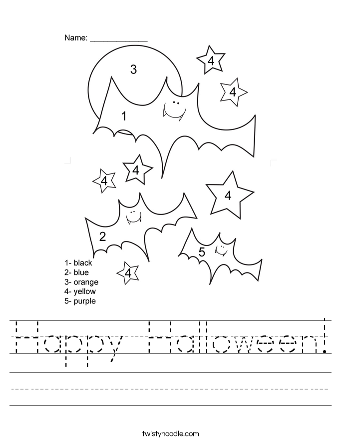 Happy Halloween! Worksheet