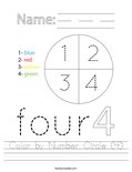 Color by Number Circle (4) Worksheet