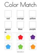 Color Match Coloring Page