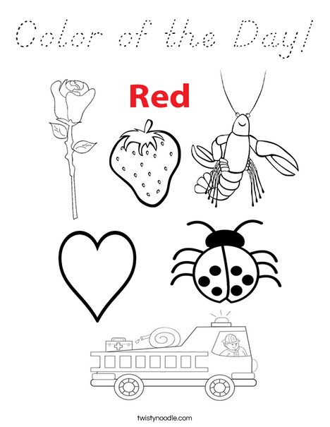 Color of the Day Coloring Page