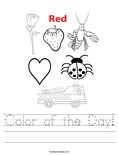 Color of the Day! Worksheet