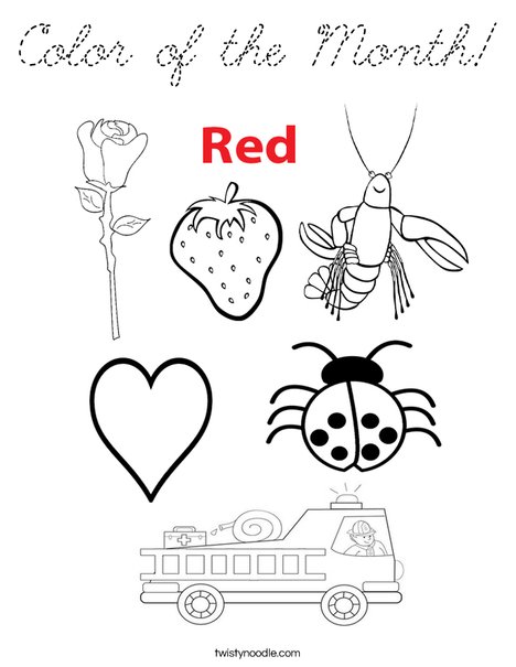 Color of the Day Coloring Page