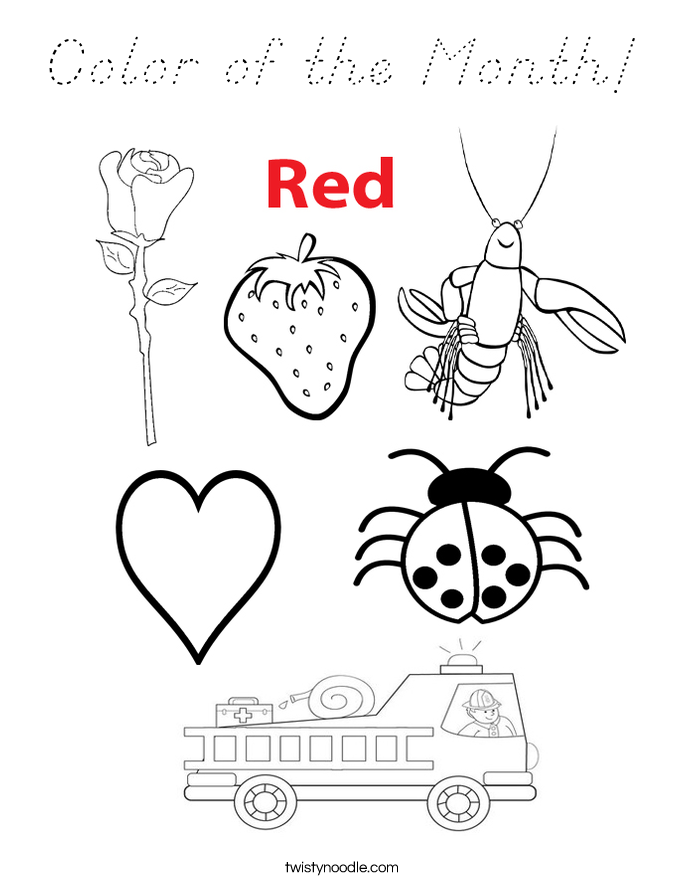 Color of the Month! Coloring Page