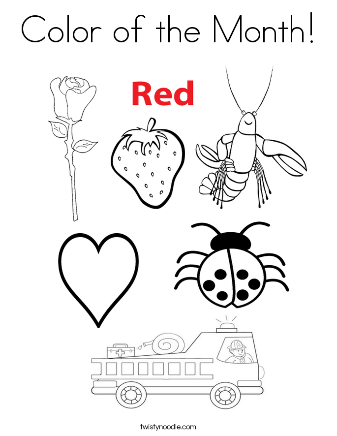 Color of the Month! Coloring Page
