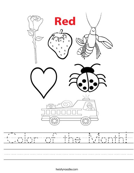 Color of the Day Worksheet