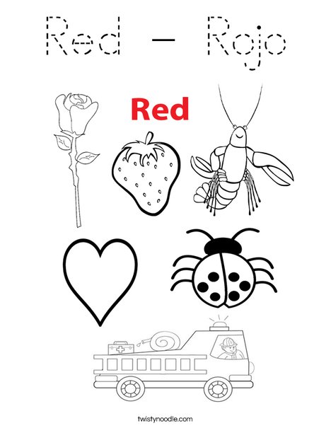 Color of the Day Coloring Page