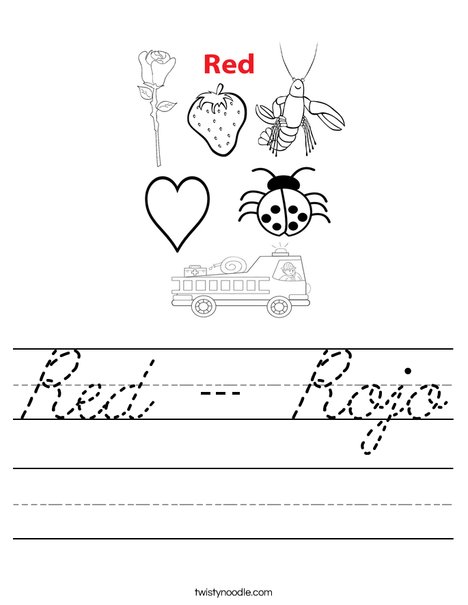 Color of the Day Worksheet