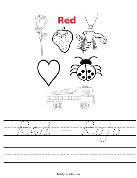Color of the Day Worksheet