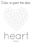 Color or paint the dots Coloring Page
