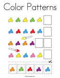 Color Patterns Coloring Page