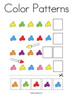 Color Patterns Coloring Page