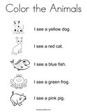 Color the Animals Coloring Page