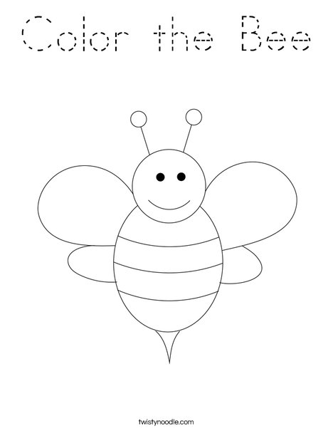 Color the Bee Coloring Page