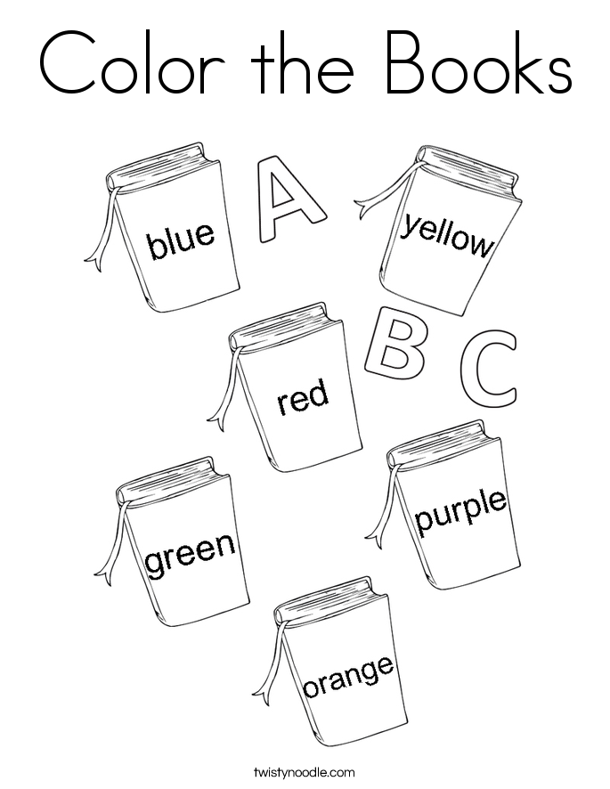 Color the Books Coloring Page