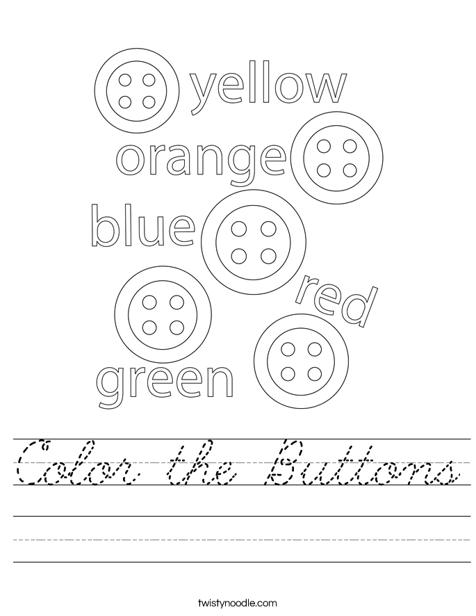 Color the Buttons Worksheet