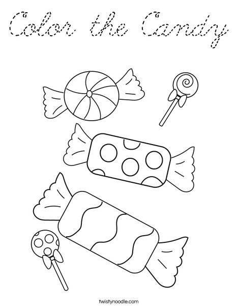 Color the Candy Coloring Page