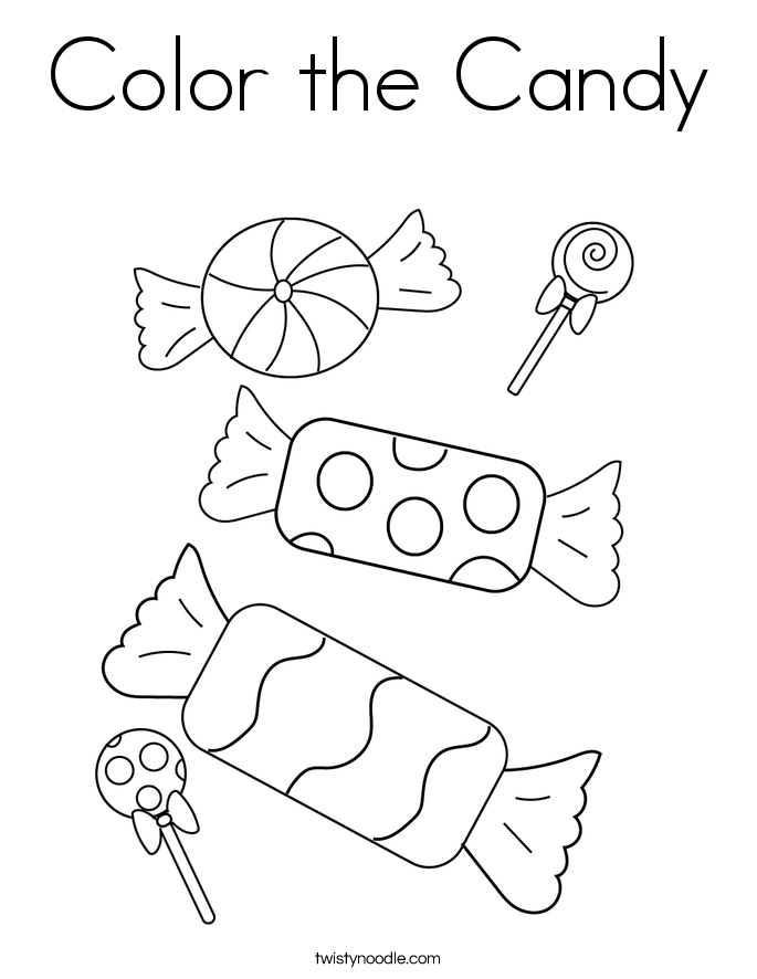 Color the Candy Coloring Page