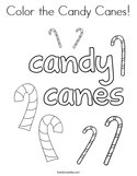 Color the Candy Canes Coloring Page