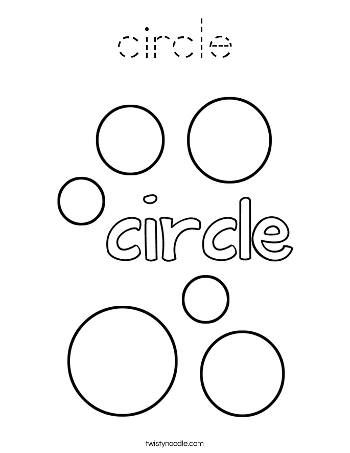 circle Coloring Page