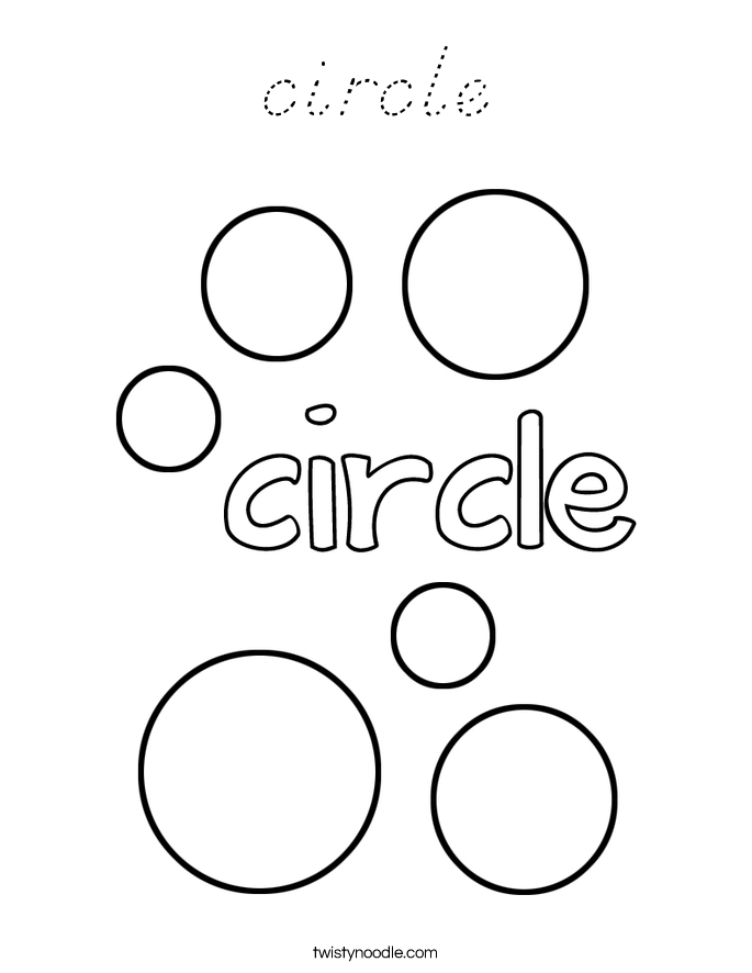 circle Coloring Page