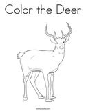 Color the Deer Coloring Page