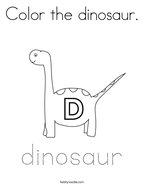 Color the dinosaur Coloring Page