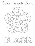Color the dots black. Coloring Page