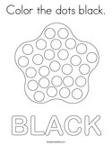 Color the dots black Coloring Page