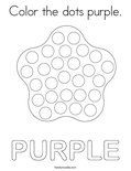 Color the dots purple. Coloring Page