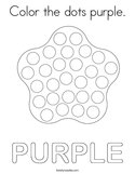 Color the dots purple Coloring Page
